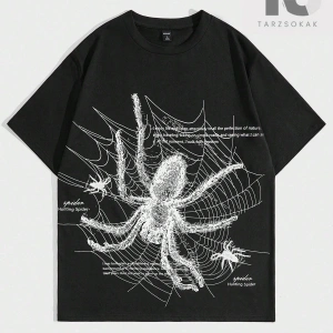 JUNG HANA Erkek Yazılı Baskılı Tişört