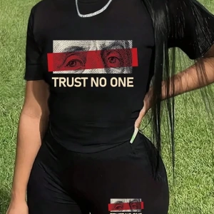 Kadın 2Lİ TAKIM OVERSİZE Trend T-shirt Şort Model 4918