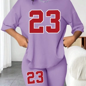 Kadın 2Lİ TAKIM OVERSİZE Trend T-shirt Şort Model 4922