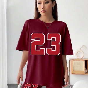 Kadın 2Lİ TAKIM OVERSİZE Trend T-shirt Şort Model 4922