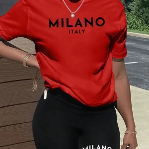 Kadın 2Lİ TAKIM OVERSİZE Trend T-shirt Şort Model 4924