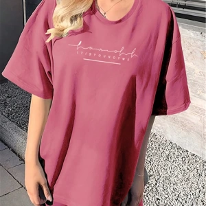 Kadın 2Lİ TAKIM OVERSİZE Trend T-shirt Şort Model 4926