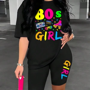 Kadın 2Lİ TAKIM OVERSİZE Trend T-shirt Şort Model 4927