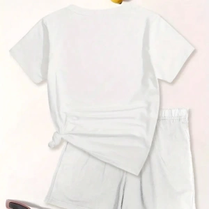 Kadın 2Lİ TAKIM OVERSİZE Trend T-shirt Şort Model 4928