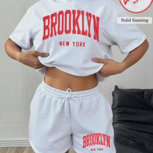 Kadın 2Lİ TAKIM OVERSİZE Trend T-shirt Şort Model 4934