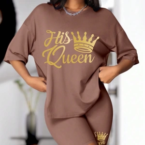 Kadın 2Lİ TAKIM OVERSİZE Trend T-shirt Şort Model 4937