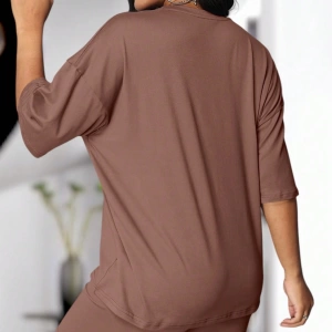 Kadın 2Lİ TAKIM OVERSİZE Trend T-shirt Şort Model 4937