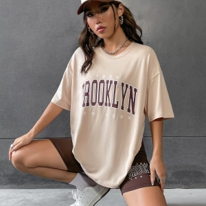 Kadın 2Lİ TAKIM OVERSİZE Trend T-shirt Şort Model 4939