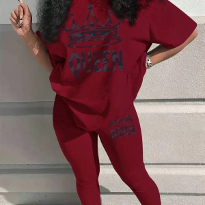 Kadın 2Lİ TAKIM OVERSİZE Trend T-shirt Şort Model 4945