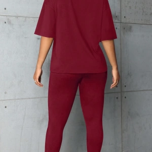 Kadın 2Lİ TAKIM OVERSİZE Trend T-shirt Şort Model 4945