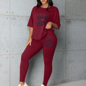 Kadın 2Lİ TAKIM OVERSİZE Trend T-shirt Şort Model 4945