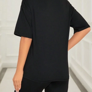 Kadın 2Lİ TAKIM OVERSİZE Trend T-shirt Şort Model 4953