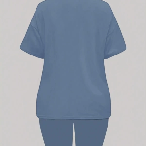 Kadın 2Lİ TAKIM OVERSİZE Trend T-shirt Şort Model 4960