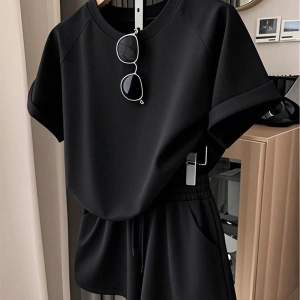 Kadın 2Lİ TAKIM OVERSİZE Trend T-shirt Şort Model 4963