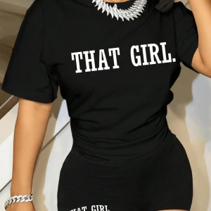 Kadın 2Lİ TAKIM OVERSİZE Trend T-shirt Şort Model 4968