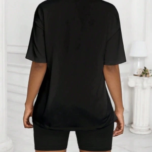 Kadın 2Lİ TAKIM OVERSİZE Trend T-shirt Şort Model 4970