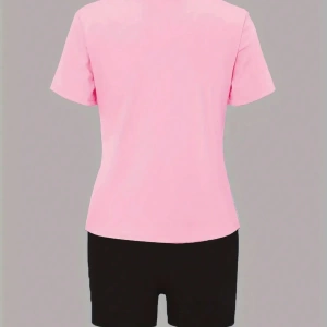 Kadın 2Lİ TAKIM OVERSİZE Trend T-shirt Şort Model 4972