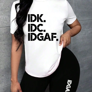 Kadın 2Lİ TAKIM OVERSİZE Trend T-shirt Şort Model 4975