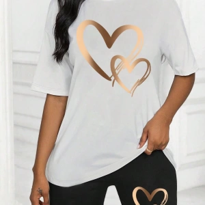 Kadın 2Lİ TAKIM OVERSİZE Trend T-shirt Şort Model 4977