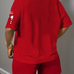 Kadın 2Lİ TAKIM OVERSİZE Trend T-shirt Şort Model 4980