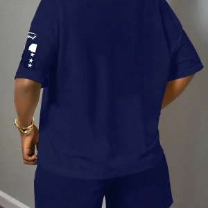 Kadın 2Lİ TAKIM OVERSİZE Trend T-shirt Şort Model 4980