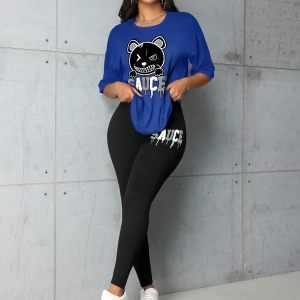Kadın 2Lİ TAKIM OVERSİZE Trend T-shirt Şort Model 4982