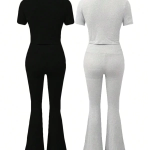 Kadın 2Lİ TAKIM OVERSİZE Trend T-shirt Şort Model 4984