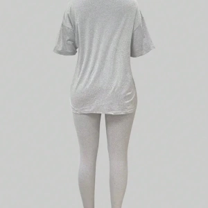 Kadın 2Lİ TAKIM OVERSİZE Trend T-shirt Şort Model 4984
