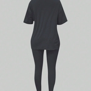 Kadın 2Lİ TAKIM OVERSİZE Trend T-shirt Şort Model 4984
