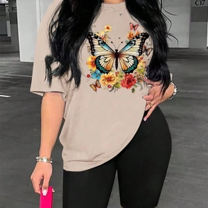 Kadın 2Lİ TAKIM OVERSİZE Trend T-shirt Şort Model 4998