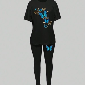 Kadın 2Lİ TAKIM OVERSİZE Trend T-shirt Şort Model 5004