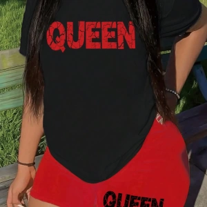 Kadın 2Lİ TAKIM OVERSİZE Trend T-shirt Şort Model 5005