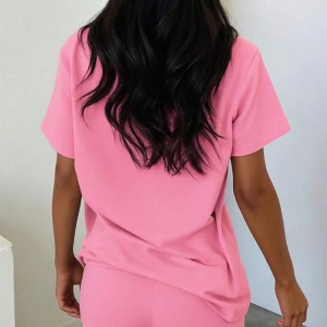 Kadın 2Lİ TAKIM OVERSİZE Trend T-shirt Şort Model 5013
