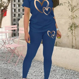 Kadın 2Lİ TAKIM OVERSİZE Trend T-shirt Şort Model 5017