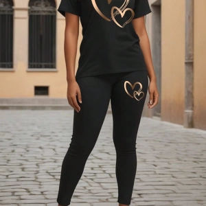Kadın 2Lİ TAKIM OVERSİZE Trend T-shirt Şort Model 5017