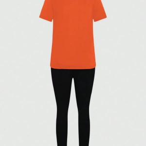 Kadın 2Lİ TAKIM OVERSİZE Trend T-shirt Şort Model 5017