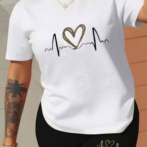 Kadın 2Lİ TAKIM OVERSİZE Trend T-shirt Şort Model 5035