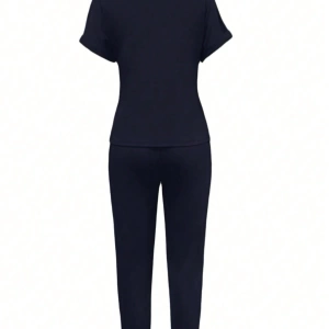 Kadın 2Lİ TAKIM OVERSİZE Trend T-shirt Şort Model 5043