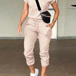 Kadın 2Lİ TAKIM OVERSİZE Trend T-shirt Şort Model 5043
