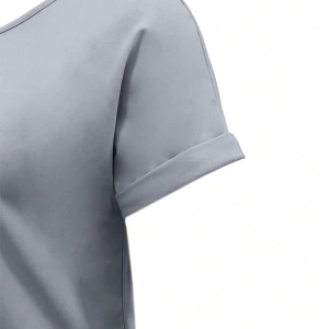 Kadın 2Lİ TAKIM OVERSİZE Trend T-shirt Şort Model 5043