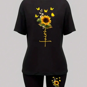 Kadın 2Lİ TAKIM OVERSİZE Trend T-shirt Şort Model 5059