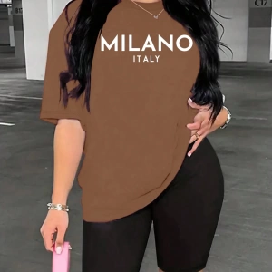 Kadın 2Lİ TAKIM OVERSİZE Trend T-shirt Şort Model 5061