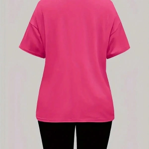 Kadın 2Lİ TAKIM OVERSİZE Trend T-shirt Şort Model 5061