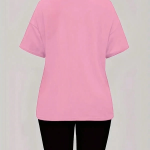 Kadın 2Lİ TAKIM OVERSİZE Trend T-shirt Şort Model 5061