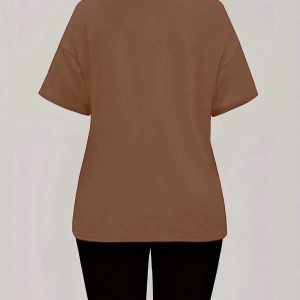 Kadın 2Lİ TAKIM OVERSİZE Trend T-shirt Şort Model 5061