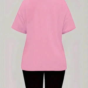 Kadın 2Lİ TAKIM OVERSİZE Trend T-shirt Şort Model 5061