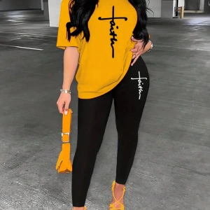 Kadın 2Lİ TAKIM OVERSİZE Trend T-shirt Şort Model 5065