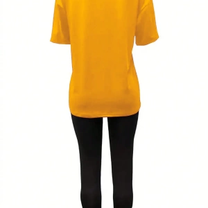 Kadın 2Lİ TAKIM OVERSİZE Trend T-shirt Şort Model 5065