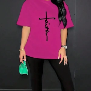 Kadın 2Lİ TAKIM OVERSİZE Trend T-shirt Şort Model 5065