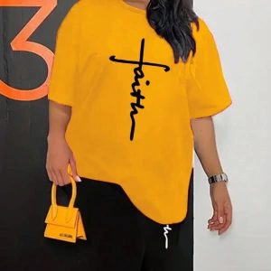 Kadın 2Lİ TAKIM OVERSİZE Trend T-shirt Şort Model 5065